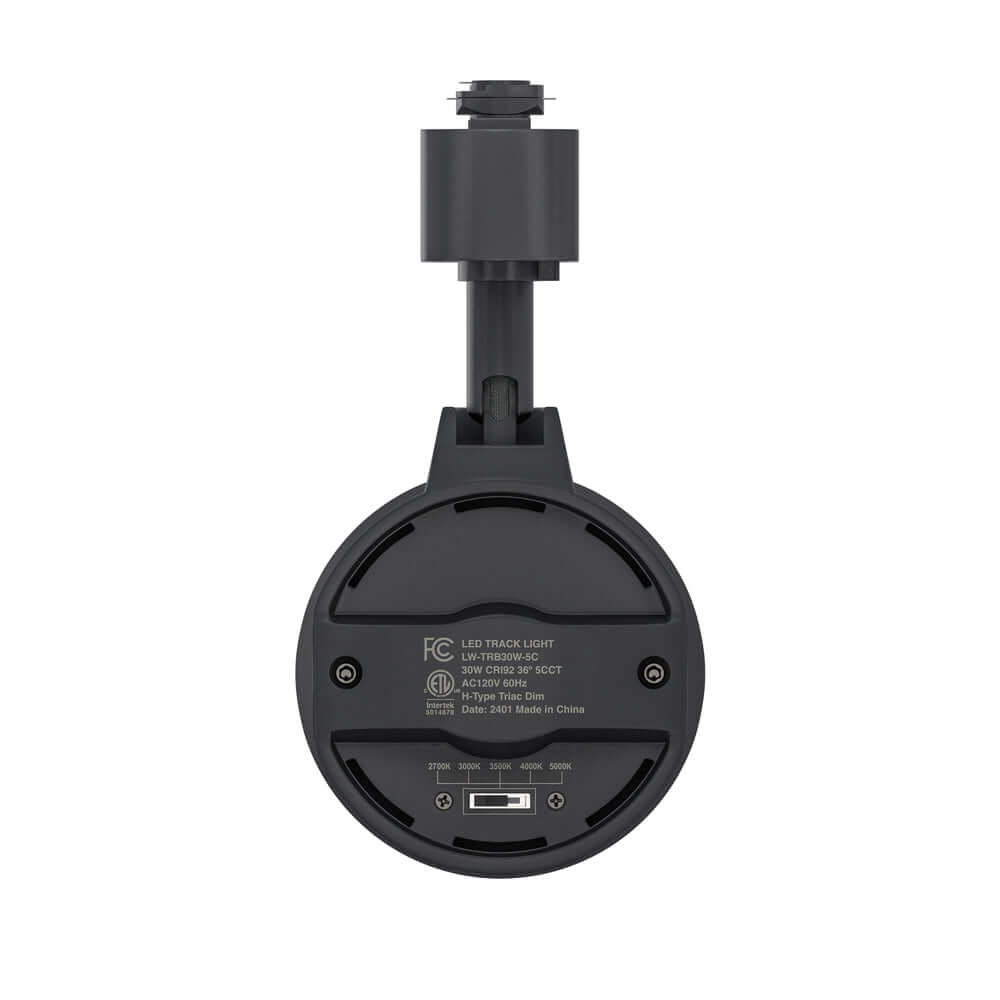Black LED Track Light VBD-LW-TRB30W-5C-B-XX 30W 120V