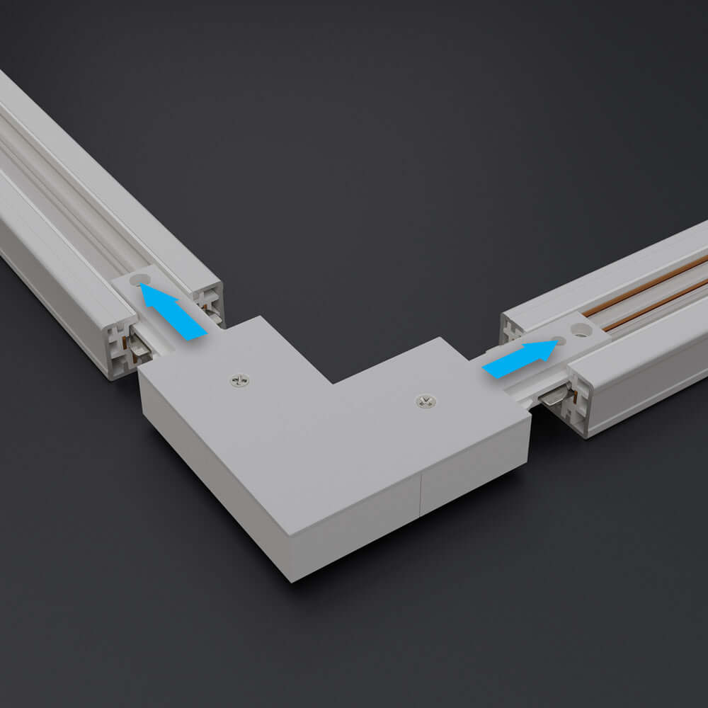 Track L Shape Joiner White H-Type VBD-0335-LJW