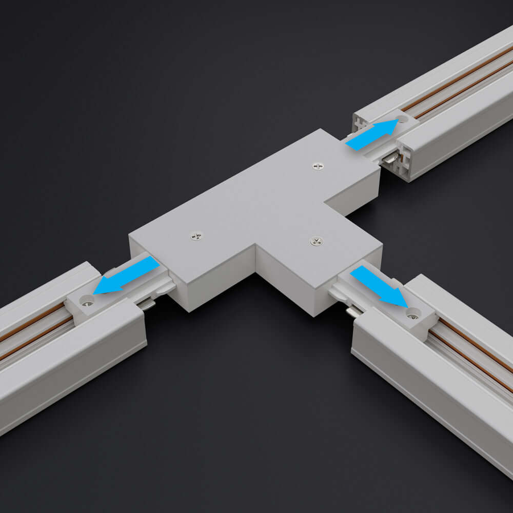 Track T Shape Joiner White H-Type VBD-0336-TJW