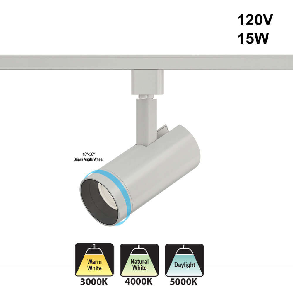 666561434700 - White Track Light Head VBD-GD16P20E3CCT-W - 120V 15W
