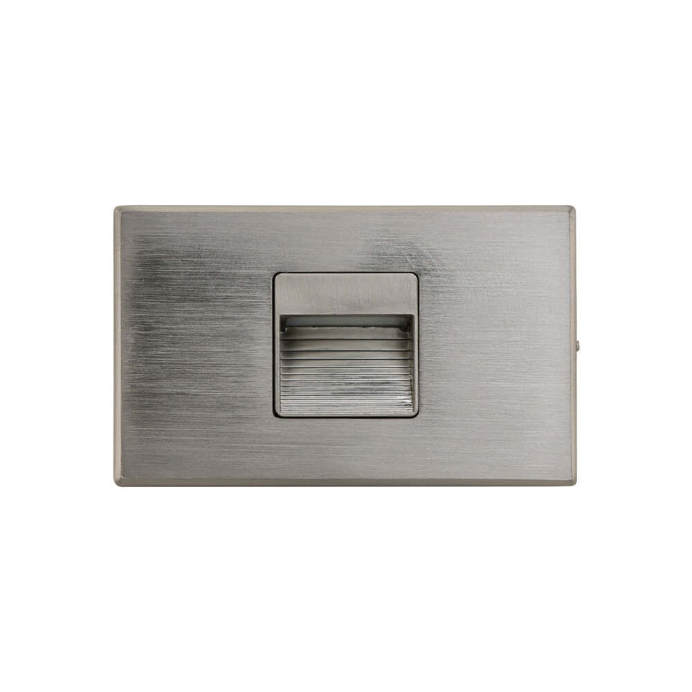LSD-5CCTBN Horizontal and Vertical Orientation Brushed Nickel LED Step Light 120V, 2W, Adjustable 5CCT(2.7K, 3K, 3.5K, 4K, 5K), gekpower