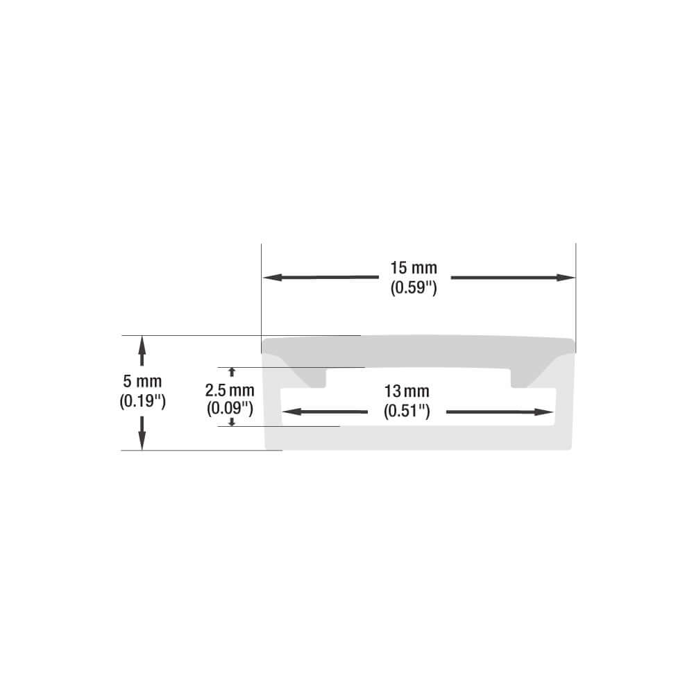 666561435424 - White Silicone Flexible LED Neon Channel VBD-N1505-SF-W