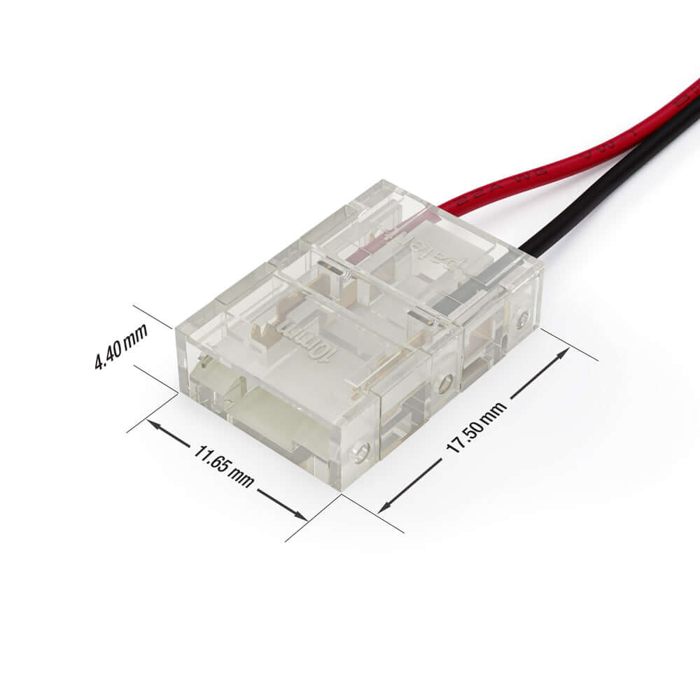 10mm LED Strip to Wire Connectors (Pack of 3)