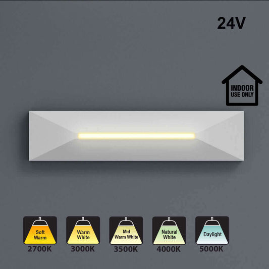 4-Inch Linear Step Light 24V - Multiple Color Temperatures