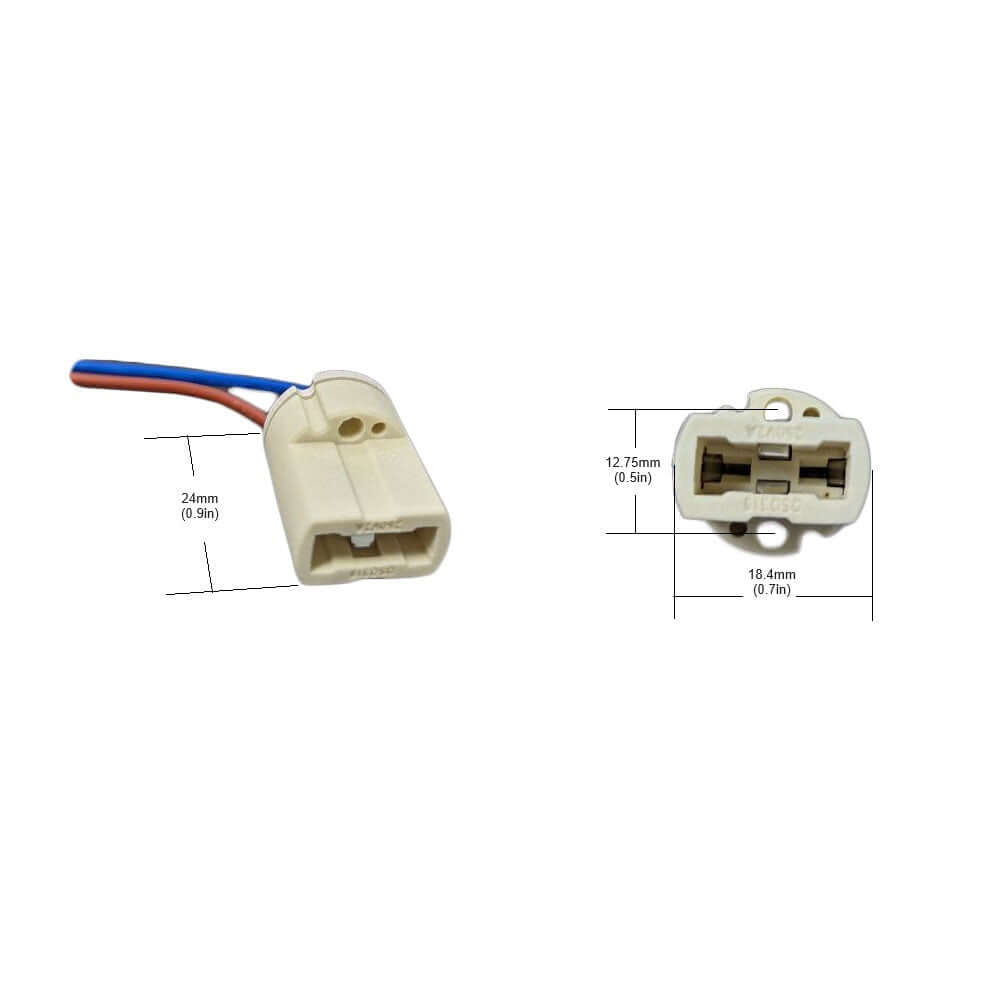 G9 Halogen Lampholder - 40W Porcelain & Ceramic