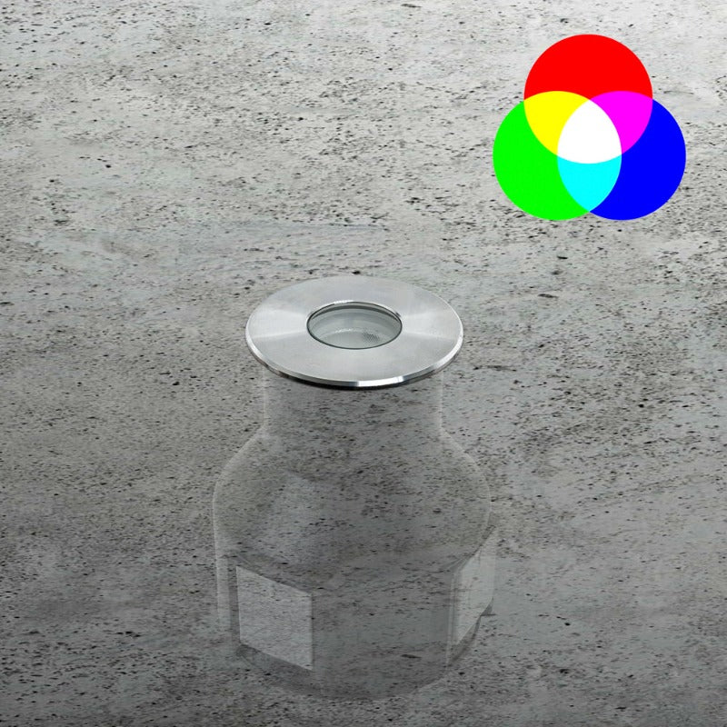 Round Recessed LED Inground Light 12-24V 4.1W RGB