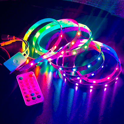 SPI LED Strip Kit 3M - Addressable WS2811 RGB