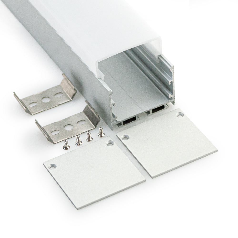 Square Diffuser LED Channel for LED Strips VBD-CH-S1-2