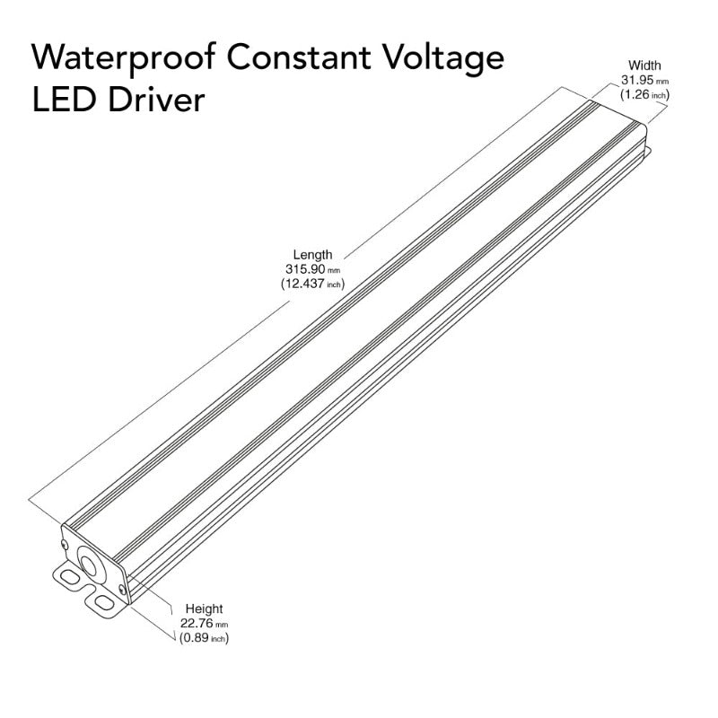 VEROBOARD Super Slim 24V 4A 96W Non-Dimmable LED Driver VBD-024-096VWSW