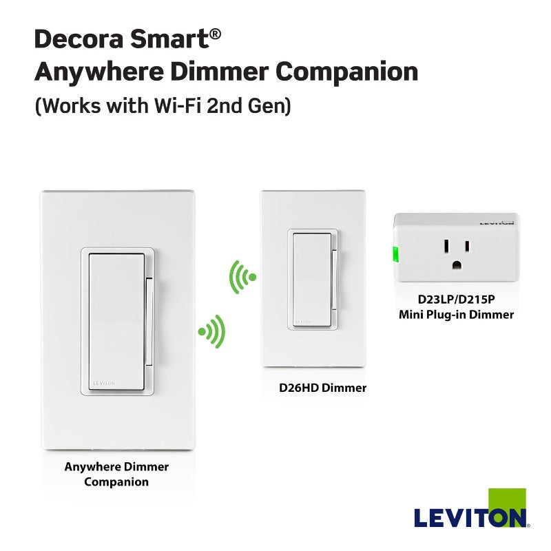 Decora Smart Wi-Fi Anywhere Dimmer Companion (2nd Gen) DAWDC