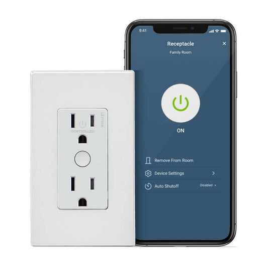 Leviton Decora Smart Wi-Fi Outlet Receptacle 120V DW15R