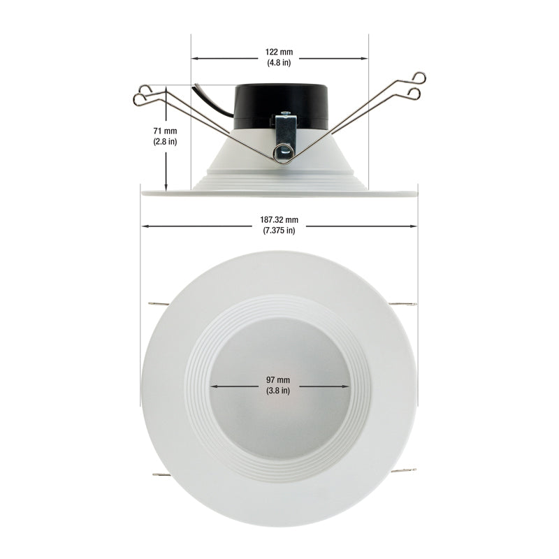 6 inch Retrofit Dimmable Recessed LED Downlight / Ceiling Light