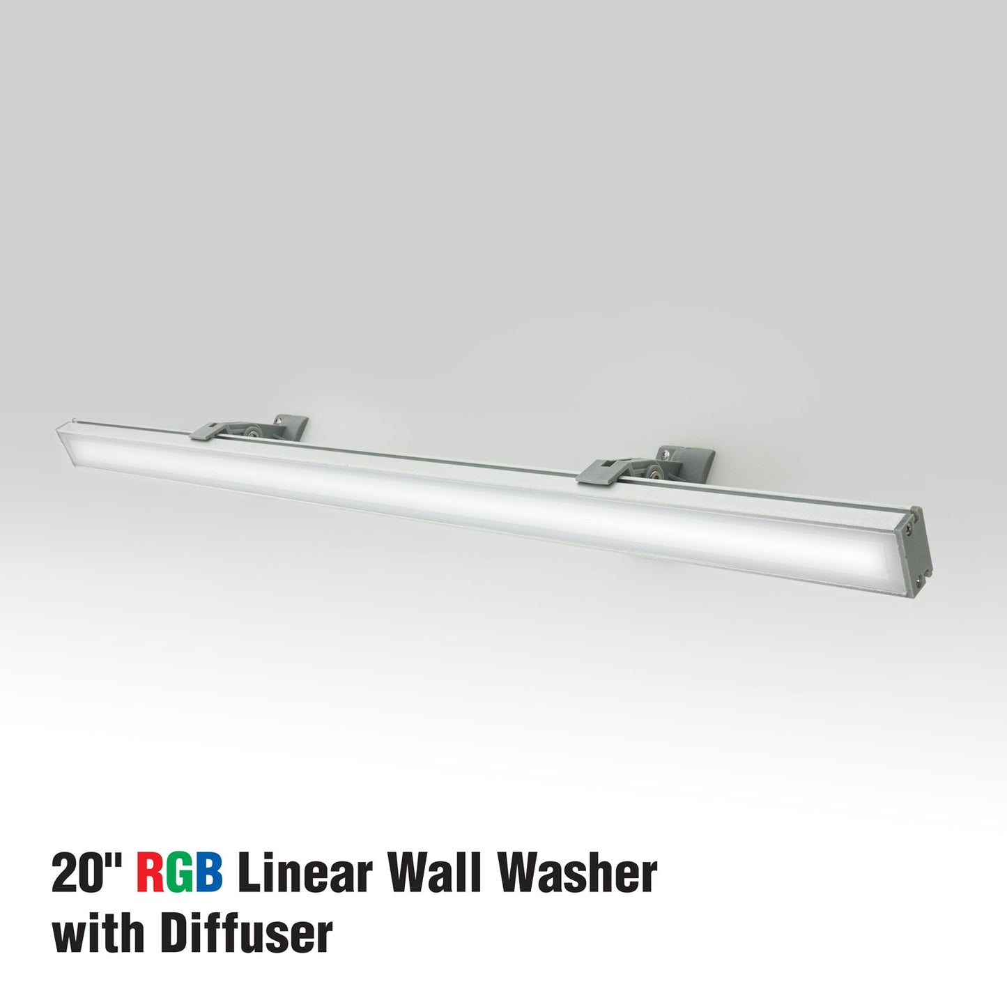 RGB Color Changing Linear Wall Washer with Diffuser D6I3015 - GekPower
