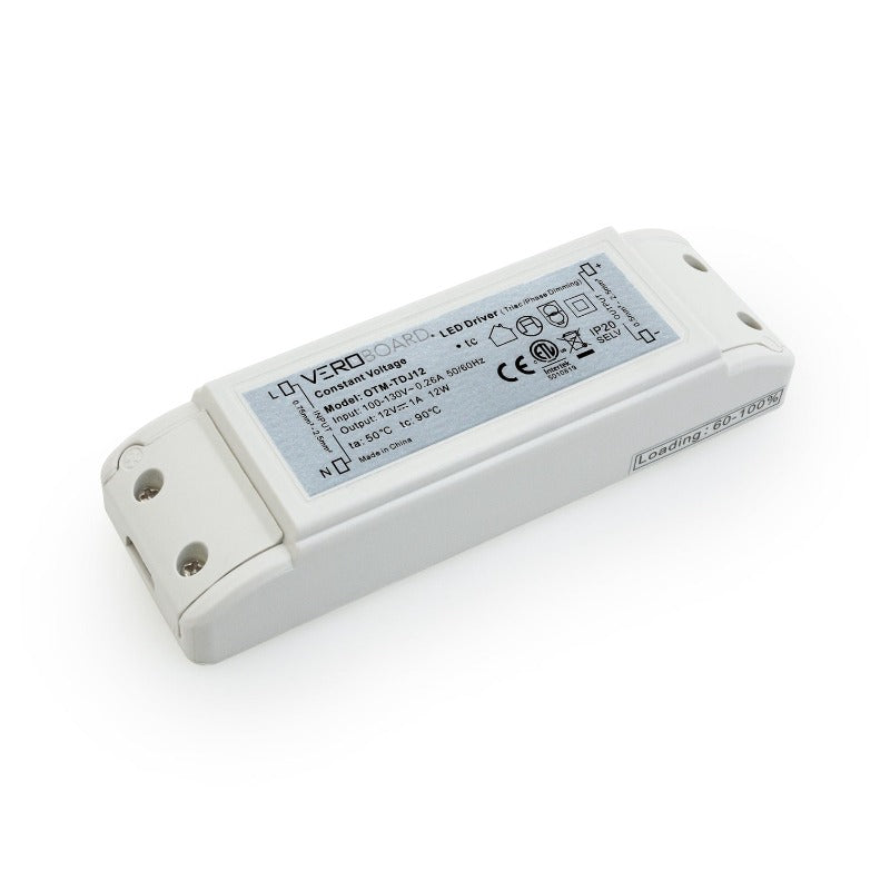 OTM-TDJ12 Triac Dimmable Constant Voltage LED Driver,12V 1.0A 12W, gekpower