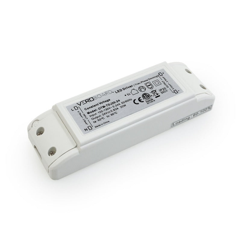 OTM-TDJ20-24 Triac Dimmable Constant Voltage LED Driver, 24V 0.83A 20W, gekpower