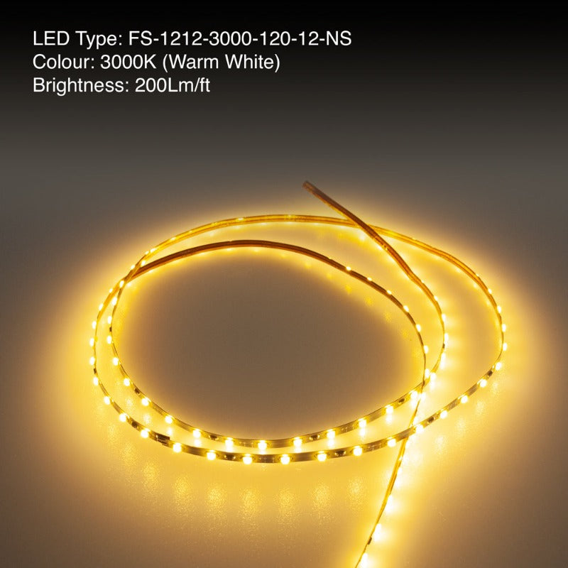 Norm Genre Reproduceren Ultrathin super bright 2mm LED Strip light 1 Meter 12V 1212 SMD 3000K  FS-1212-3000-120-12-NS