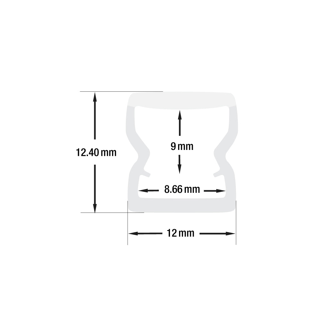 Waterproof PMMA Linear LED Channel 1Meter(3.2ft) VBD-CH-S8 - GEKPOWER