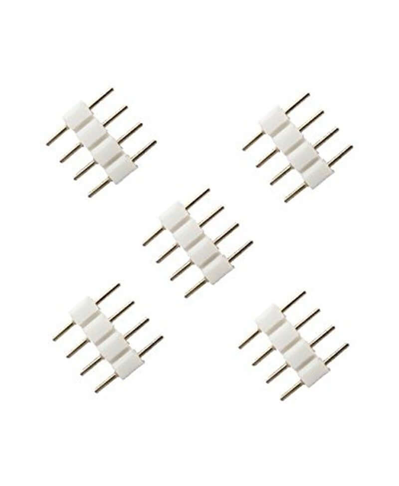 RGB 4 Pin Male Connector (Pack of 4) for LED Lights