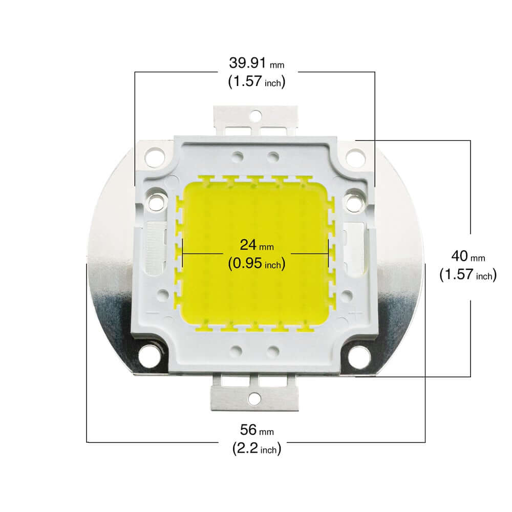 50W High Power LED Chip - 6000K Cool White