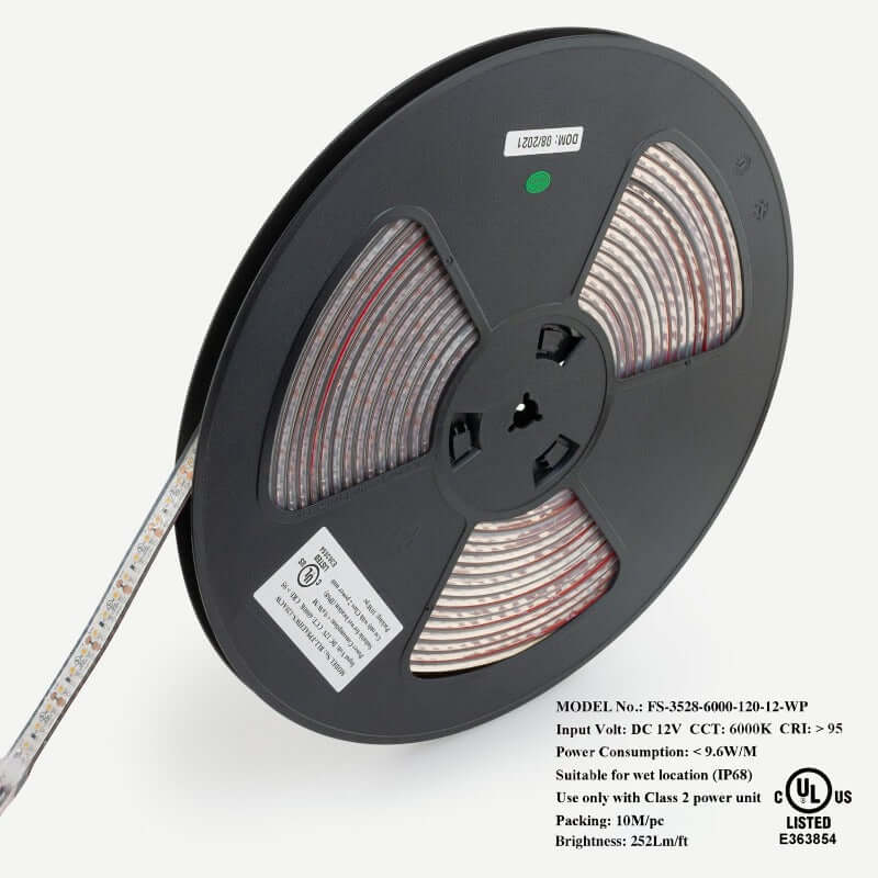 666561406264 - 10M Outdoor LED Strip Light 3528 6000K - Waterproof