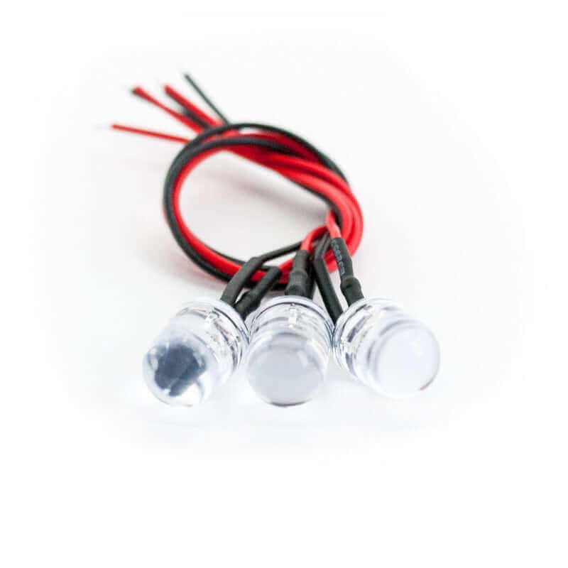 Clear Diode 10mm 12V (Pack of 3)