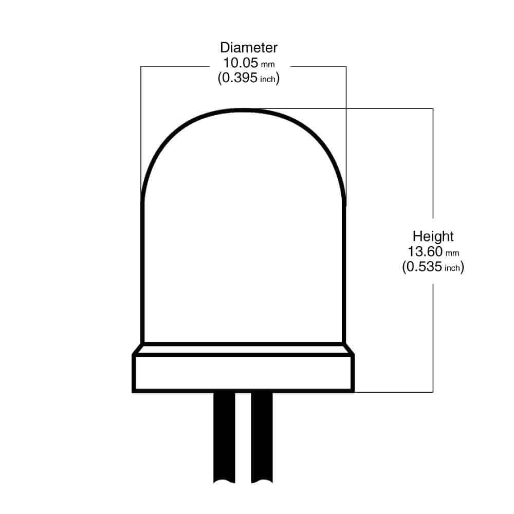 Clear Diode 10mm 12V (Pack of 3)