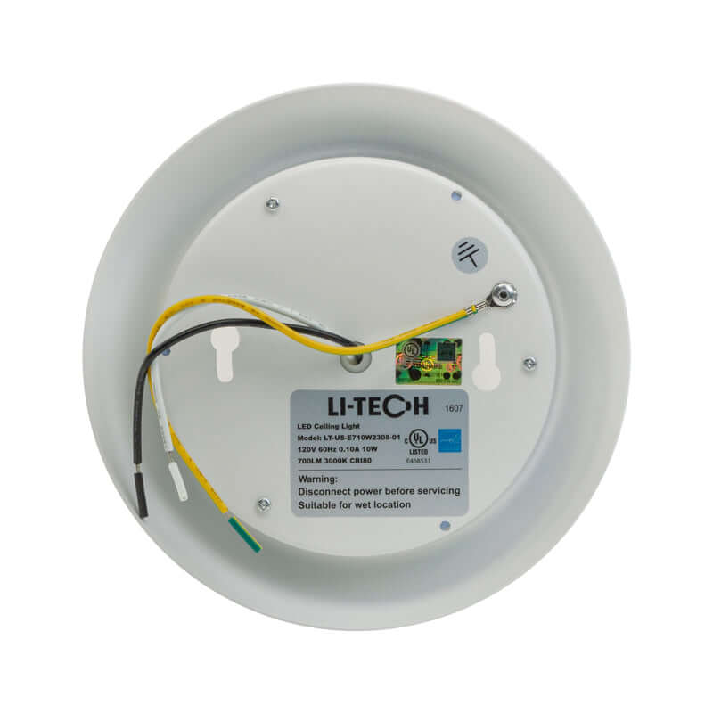 7 inch Dimmable Recessed LED Downlight / Ceiling Light 120V 10W 3000K(Warm White), gekpower