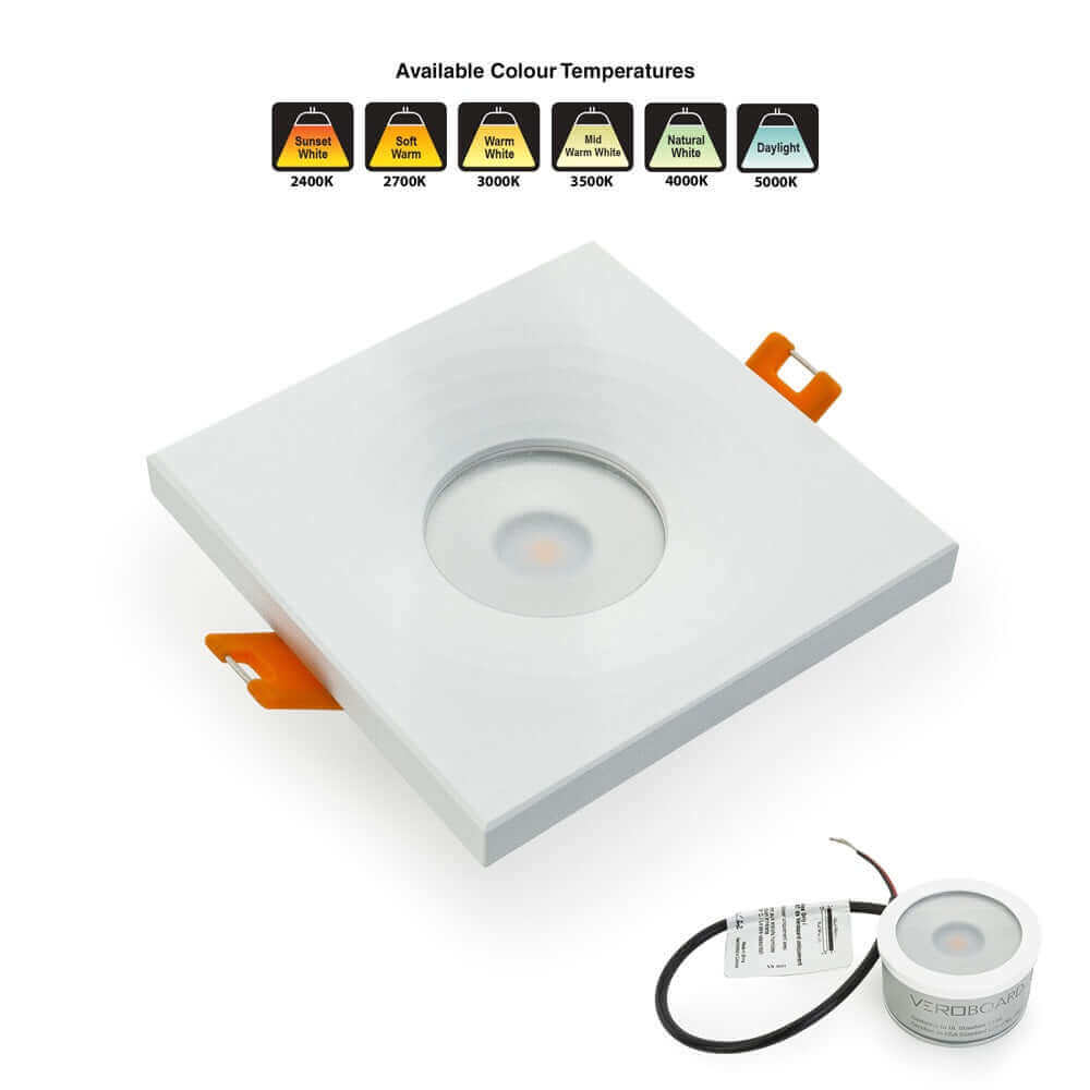 VBD-MTR-1W Low Voltage LED Downlight 2.5 inch Square