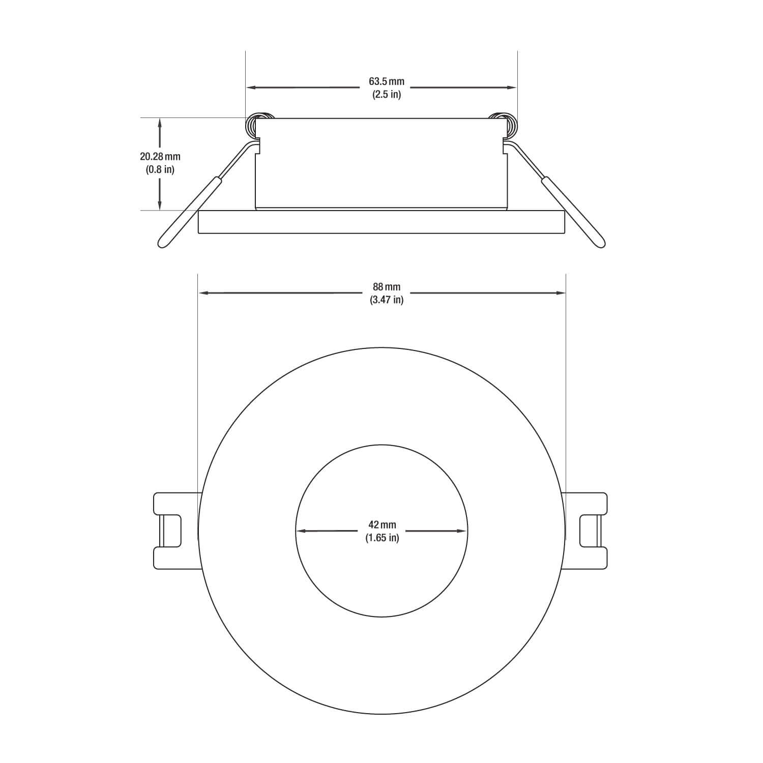 VBD-MTR-4C Low Voltage IC Rated Recessed LED Fixture