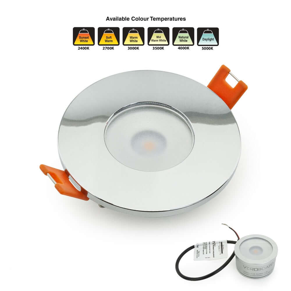 VBD-MTR-5C Low Voltage LED Downlight - Chrome, 2.5"