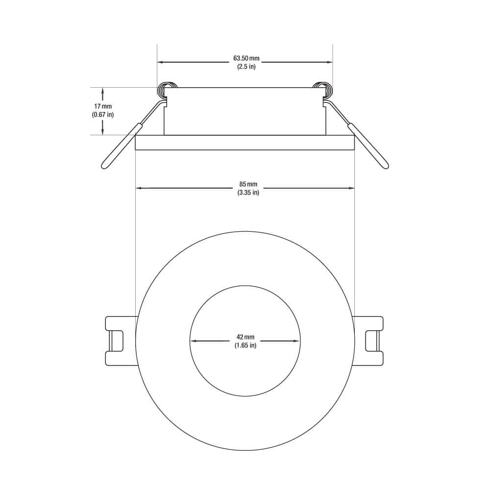 VBD-MTR-5C Low Voltage LED Downlight - Chrome, 2.5"