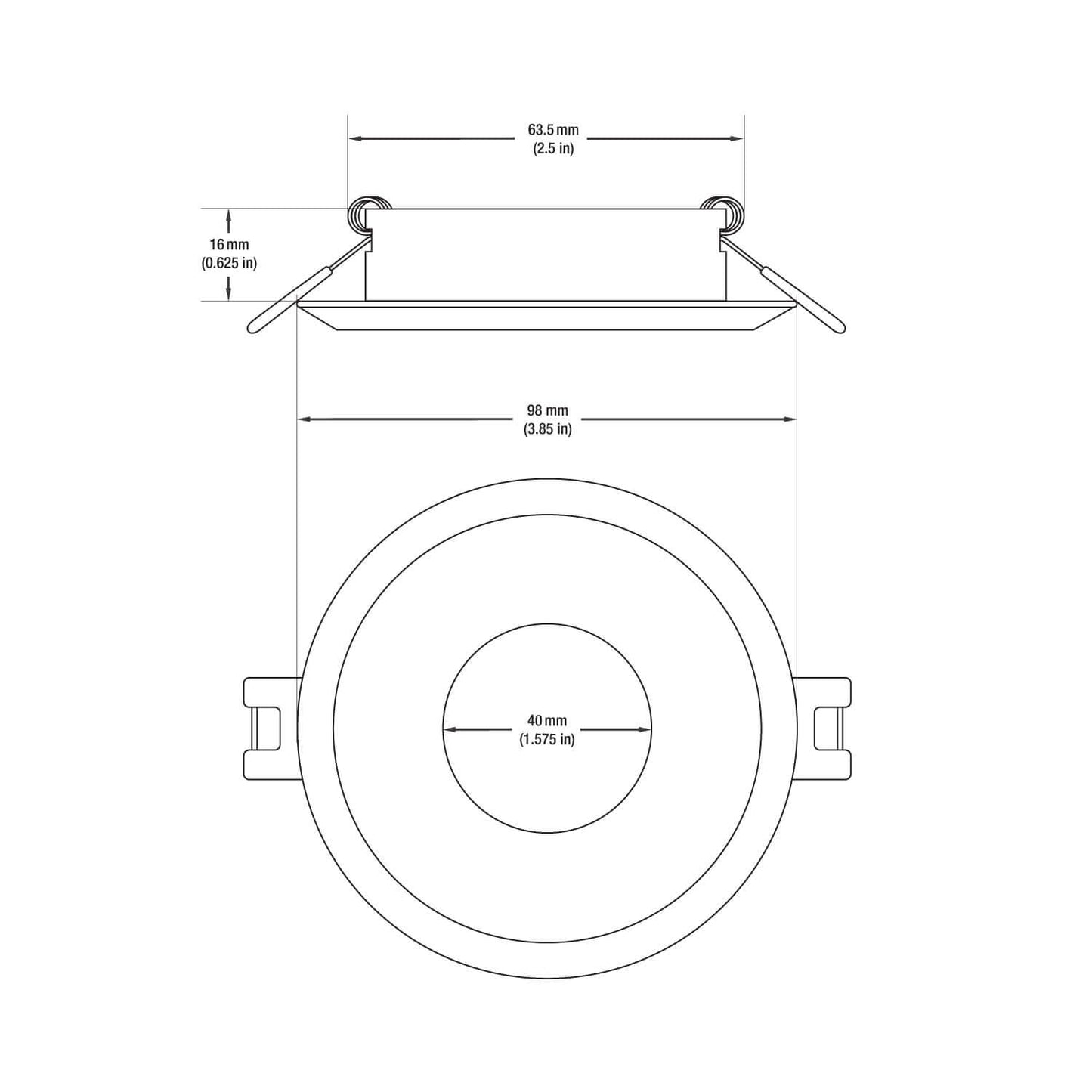 VBD-MTR-7W Low Voltage IC Rated LED Downlight