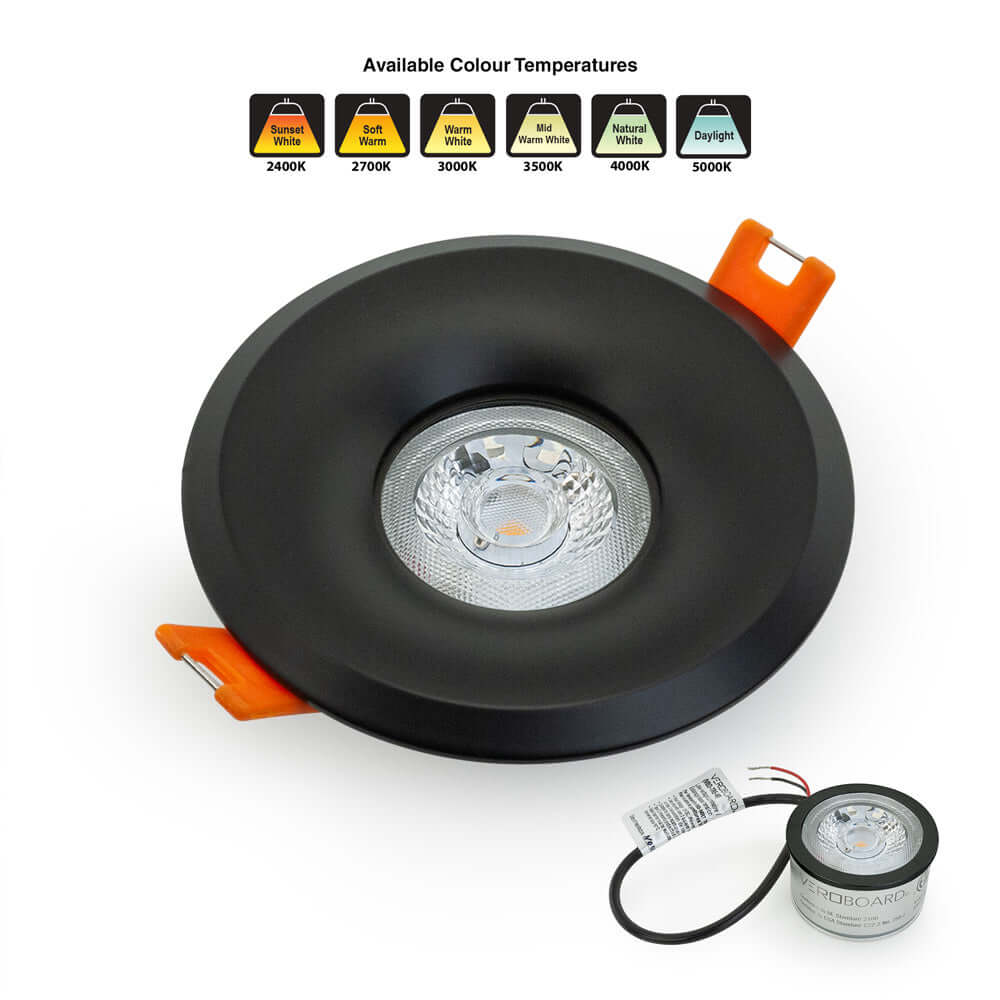 VBD-MTR-8B Low Voltage LED Downlight - Black 2.5"