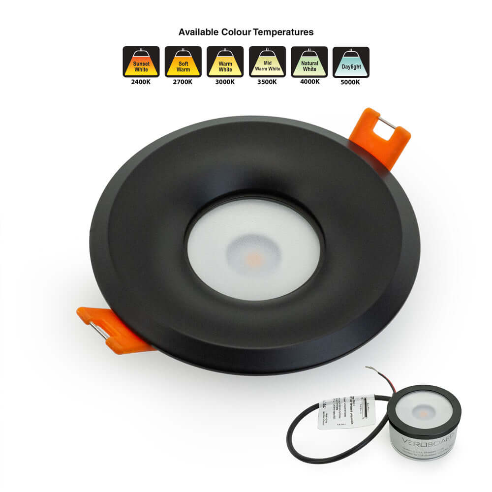 VBD-MTR-8B Low Voltage LED Downlight - Black 2.5"