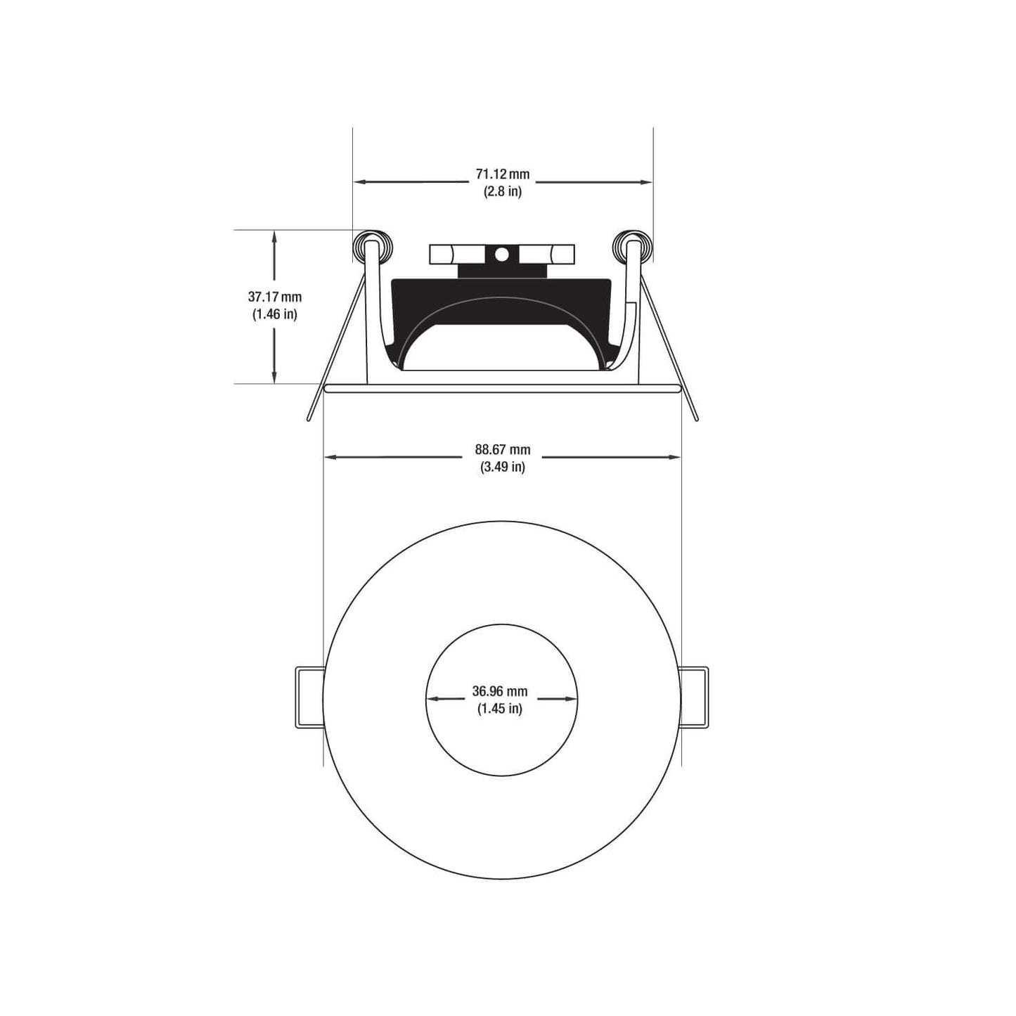 666561407551 - VBD-MTR-60T Low Voltage LED Downlight Fixture
