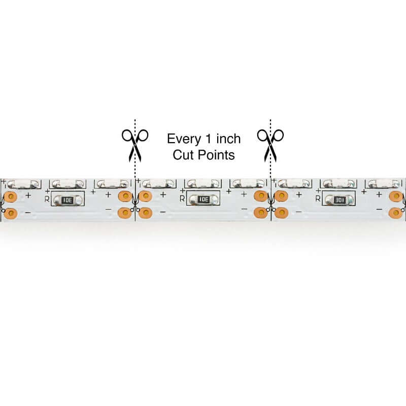 5M(16.4ft) Side Emitting LED Strip 315, 12V 3(w/ft) 120(LEDs/m) CCT(Yellow, Red, Blue) - GekPower