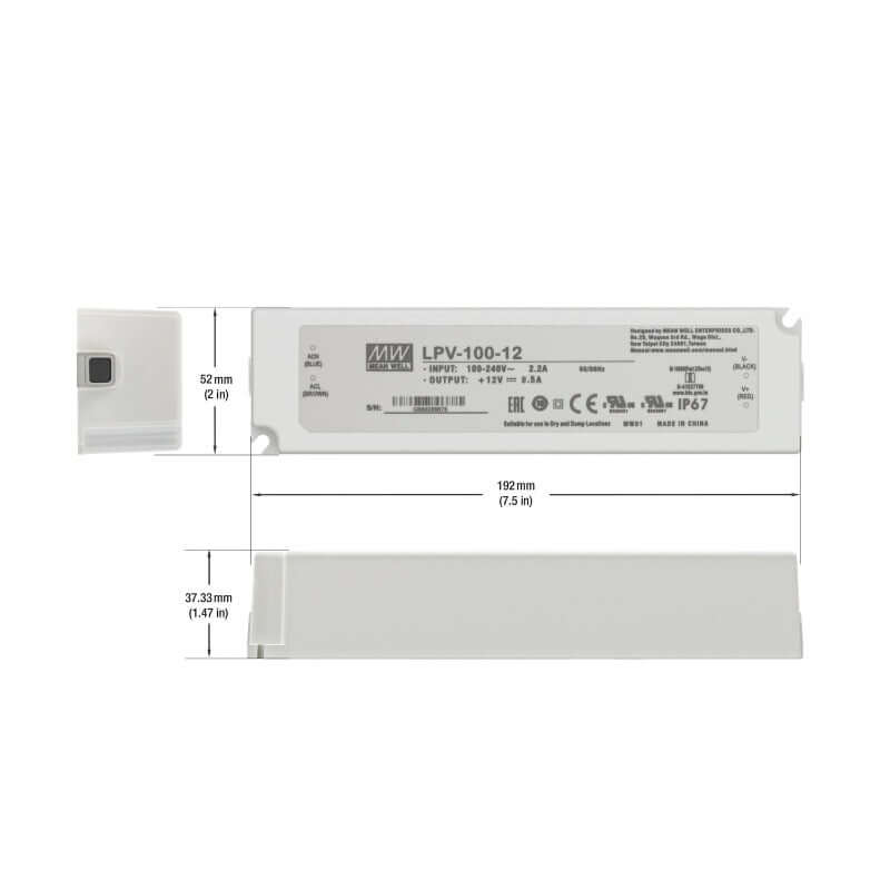 Mean Well LPV-100-12 Non-Dimmable LED Driver 100W