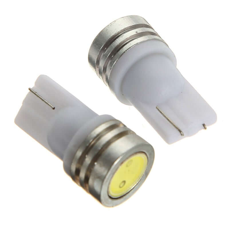 T10 Wedge Base LED Bulb COB 12V 1W 6000K (Cool White)