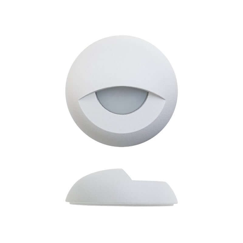 Round Outdoor Dimmable LED Step Light - 3000K RGB