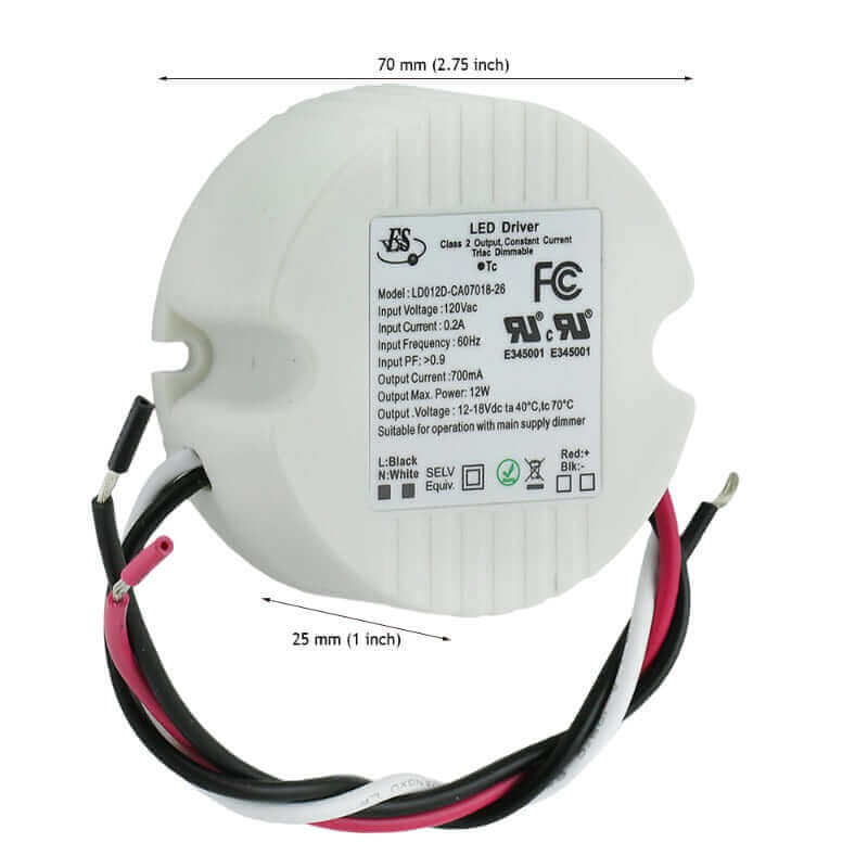 666561412142 - ES LD012D-CA07018-26 700mA LED Driver - Constant Current