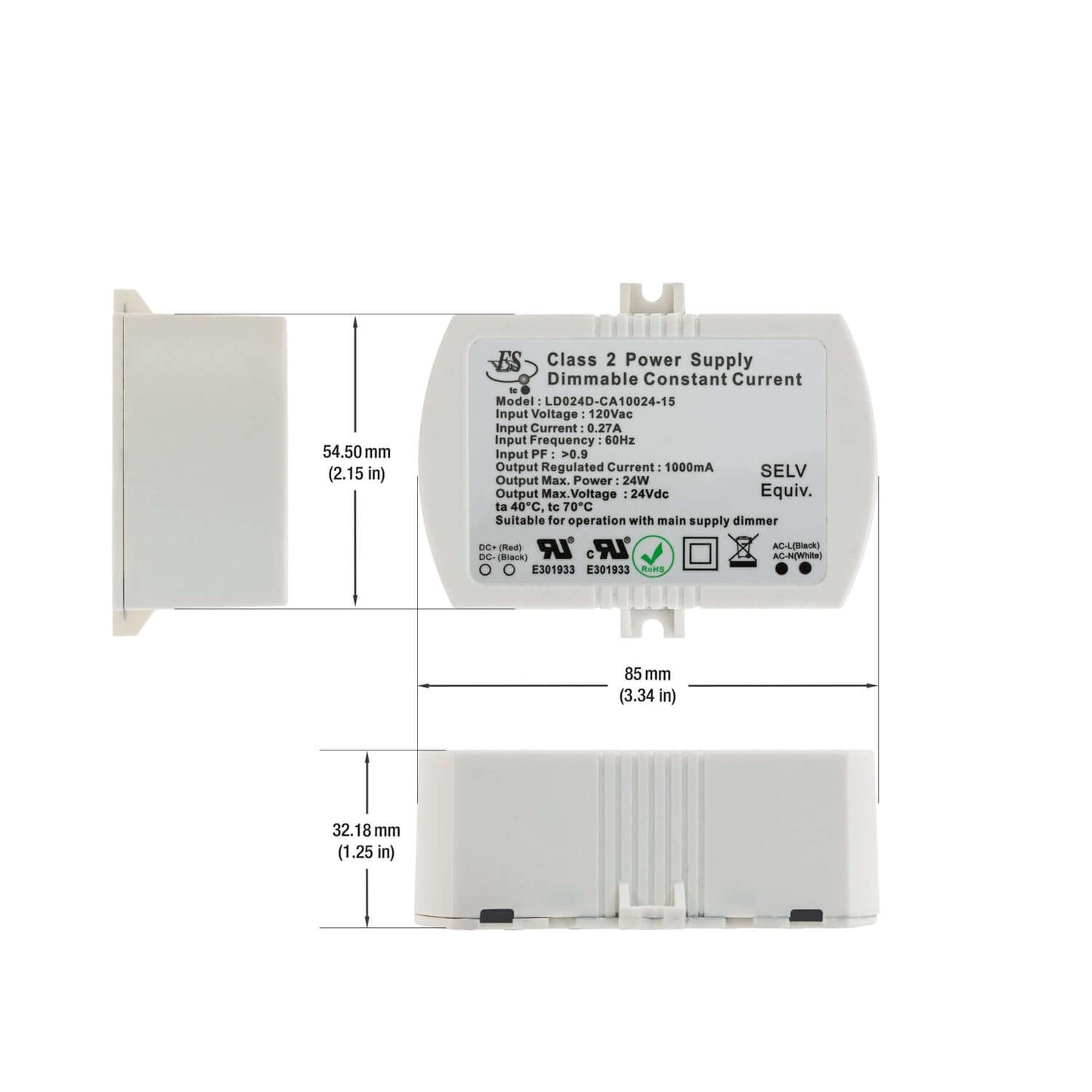 666561412166 - ES LD024D-CA10024-15 Constant Current LED Driver