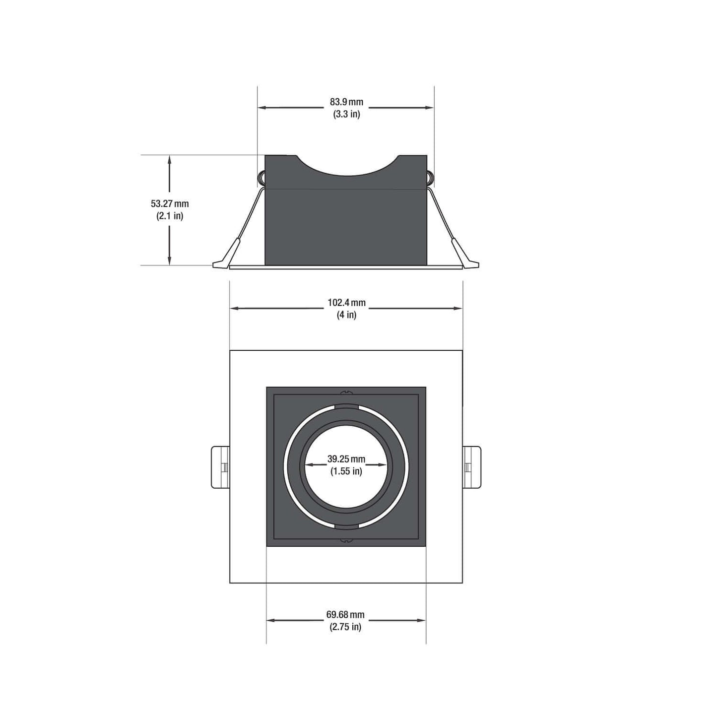 VBD-MTR-76T Low Voltage IC Rated LED Downlight