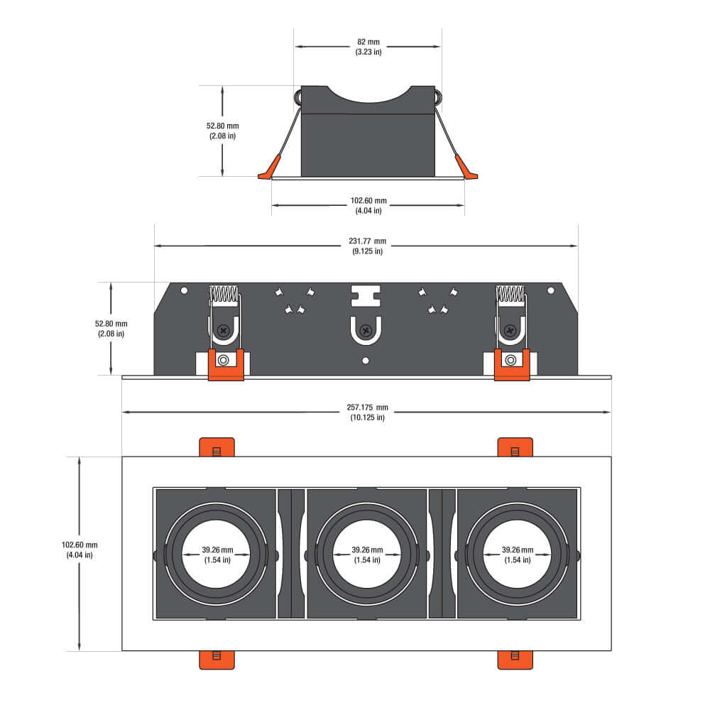 VBD-MTR-77T 9" White LED Downlight Fixture