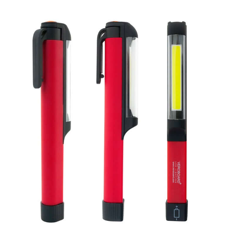 666561415075 - COB LED Magnetic Flashlight - 200 Lumens Pocket Penlight