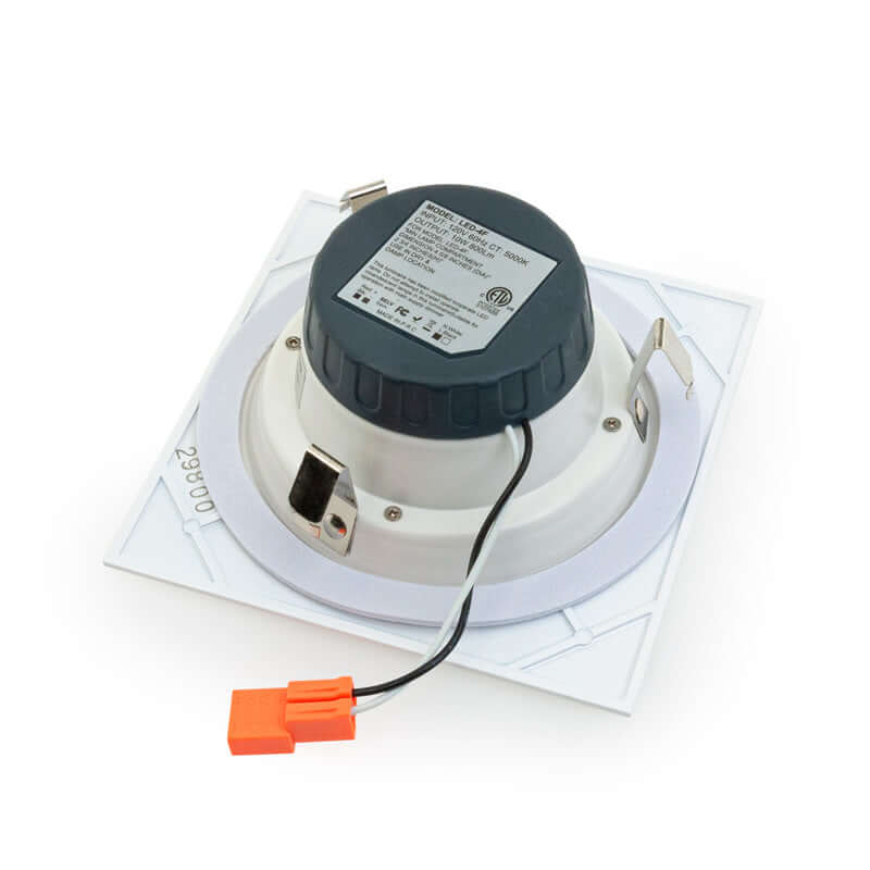 4" Dimmable Square Recessed LED Downlight - 10W 5000K