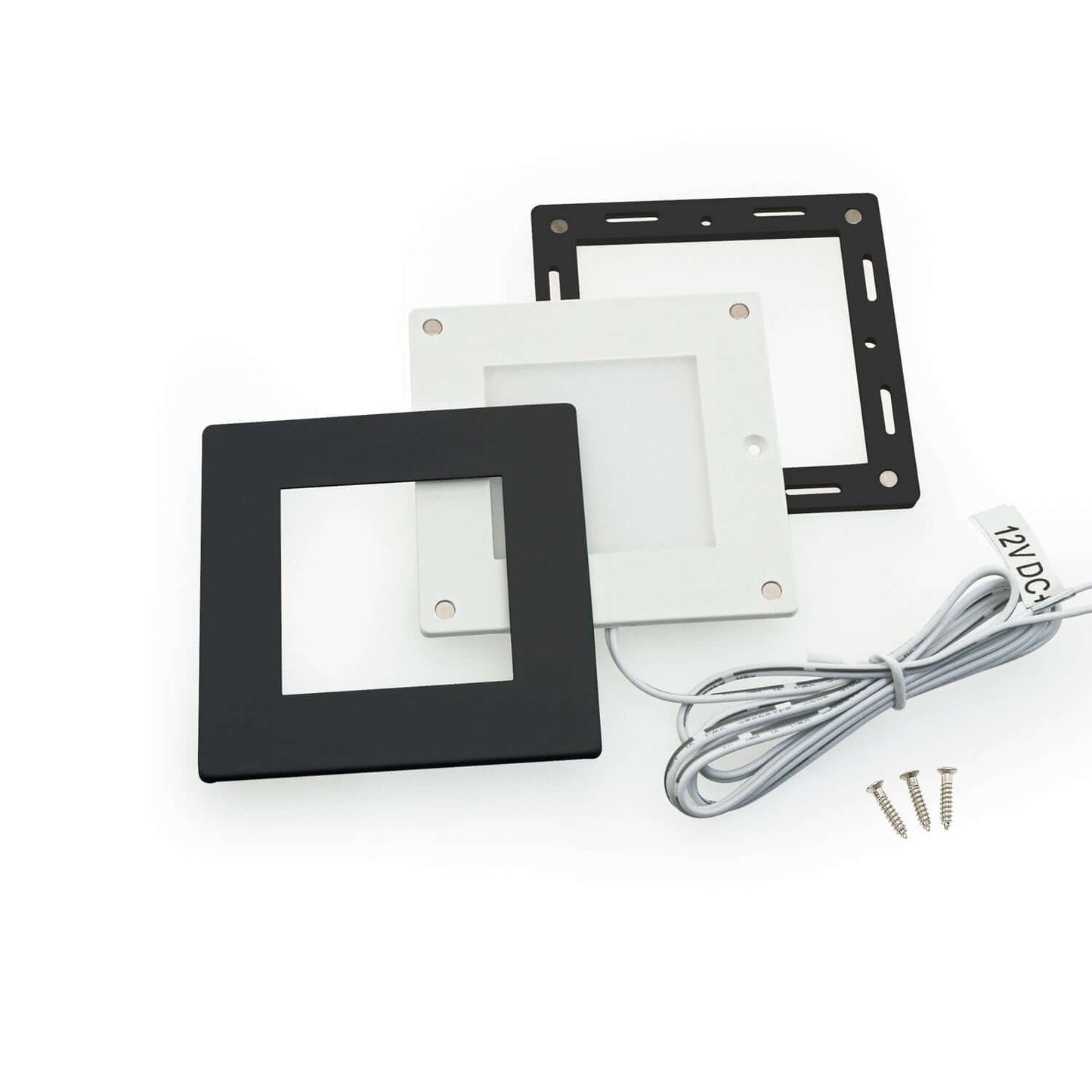 AD-107T Square Cabinet Lights - 12V 2.2W Black