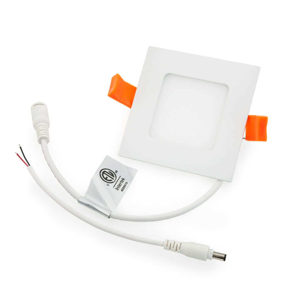 2.5 inch Square Downlights/ Ceiling Lights PDS2V12W3, 12V 3W 3000K(Warm White), gekpower