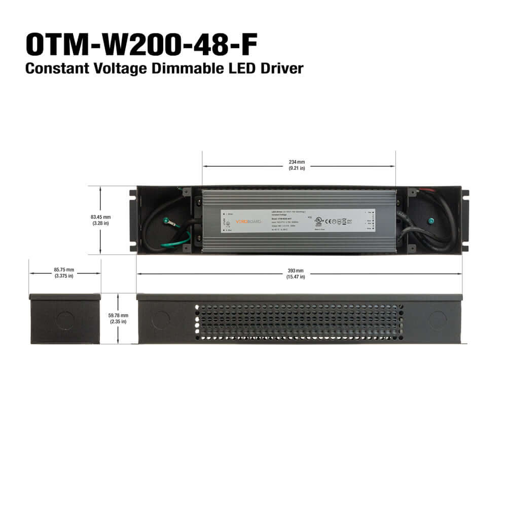 OTM-W200-48-F 200W 0-10V Dimmable LED Driver