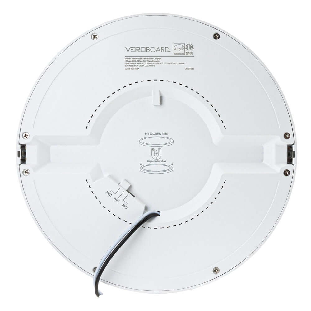 8 inch Round Dimmable Recessed LED Downlight / Ceiling Light , 120V 18W 3CCT(3K, 4K, 5K), gekpower