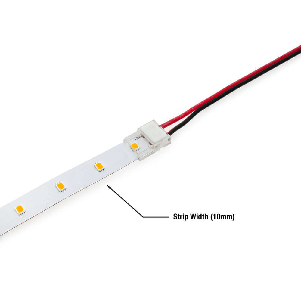 666561424619 - 10mm LED Strip to Wire Connectors VBD-CON-10MM-1S1W
